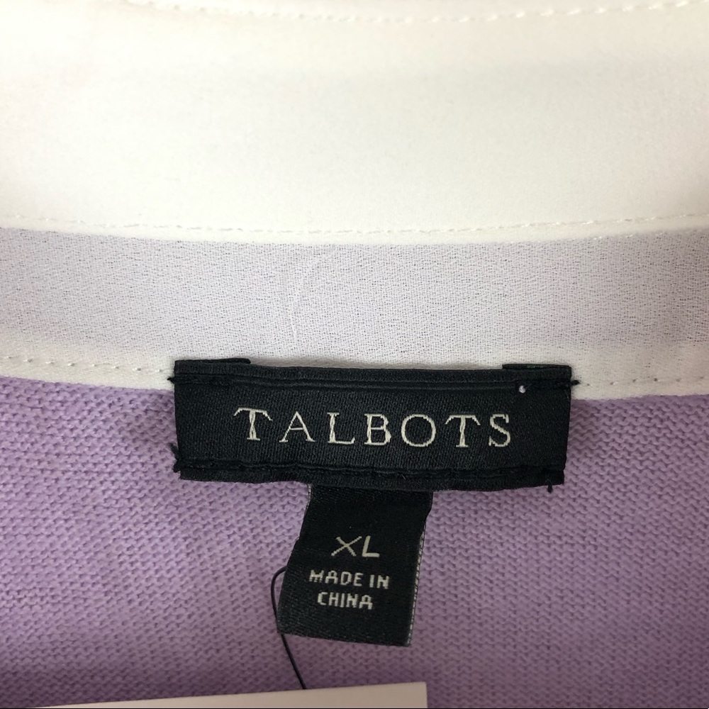 Talbots Purple Long Sleeve Sweater Top. - Picture 4 of 5